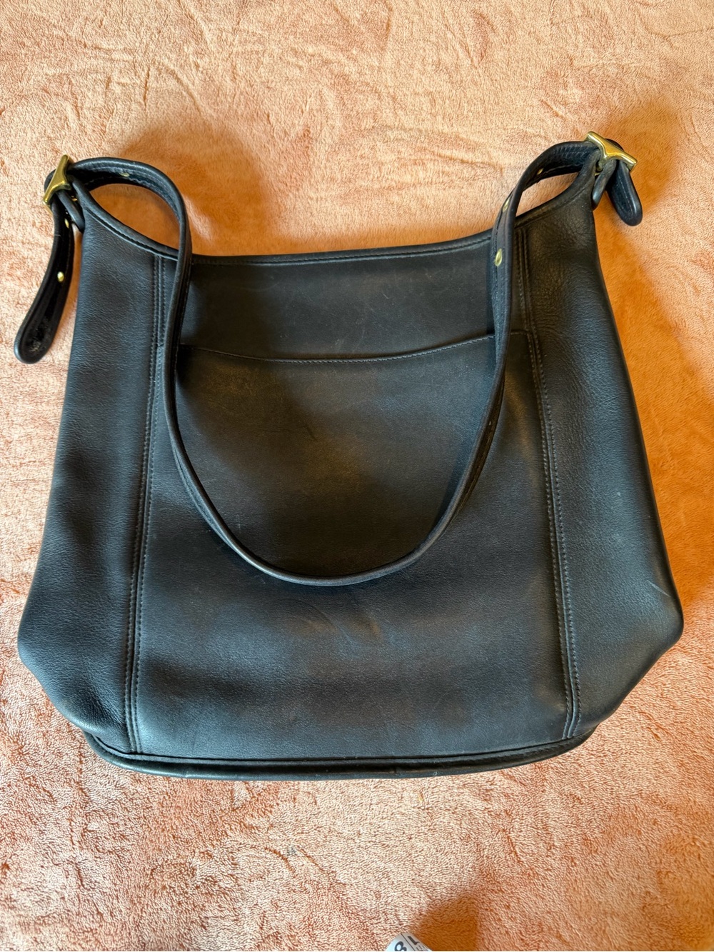 Classic Black Leather Shoulder Bag - Timeless Women's Tote